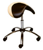 pony stool showing two-tone upholstery. Available on all stool pages